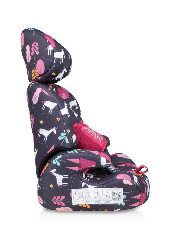 Zoomi Group 123 Anti-Escape Car Seat Unicorn Land.