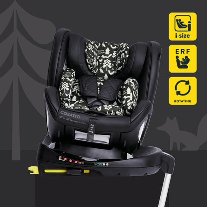 All in All Rotate 360 i-Size Car Seat Silhouette.