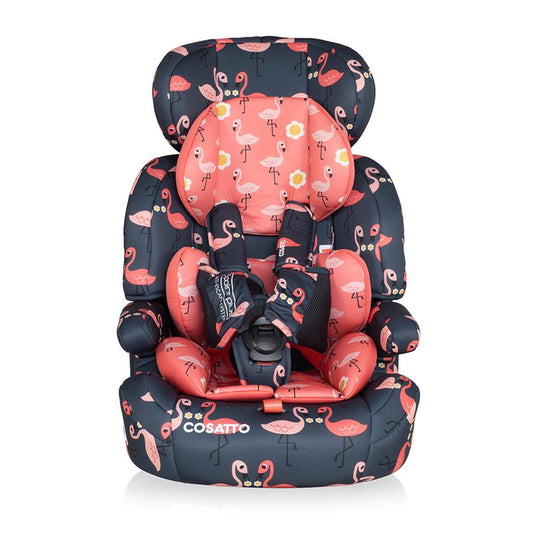 Zoomi Group 123 Anti-Escape Car Seat Pretty Flamingo.